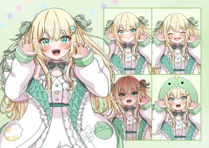 桃鈴ねね様初めまして!イラストレーターのまりーと申します。元気でかわいい女の子を描くのが得意です。どうぞよろしくお願いします!