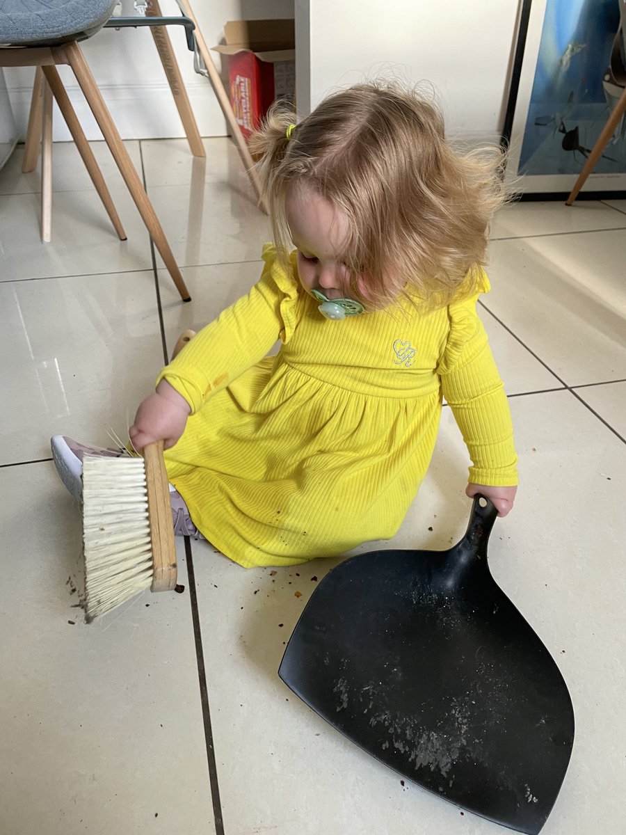 Great to hear the spring cleaning chat on <a href="/bbc5live/">BBC Radio 5 Live</a> and <a href="/TVNaga01/">Naga Munchetty</a> my 2 year old, Dottie, is obsessed with cleaning. She’s a little <a href="/AggieMacKenzie/">Aggie MacKenzie</a> she is. Any tips on doing spring cleaning with an excited 2 year old?