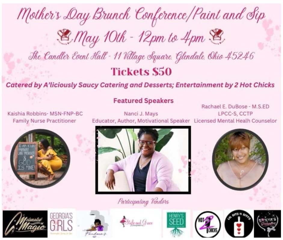 AliciousFaithe's tweet photo. 🚨SHARE SHARE🚨
Tickets are on sale for the Mother's Day Brunch Conference Paint and Sip until May 3rd. The next 20 people that buys tickets, directly from me, will be entered into a raffle.  Tickets purchased directly from me are Buy 2, get 1 free #Cincinnati
#mothersday2025 https://t.co/LgX7mLtvpu