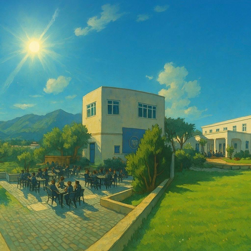 caucampus's tweet photo. Kampüsümüzün atmosferine bir de böyle göz atalım! Her köşesi ilham verici, her anı canlı.

 #CyprusAydınUniversity #GhibliVibes #CampusMagic #StudyInCyprus #GhibliStyle #UniversityLife #AnimeAesthetic #ReelMagic #InternationalStudents #KıbrısÜniversite #GhibliCampus #CAU https://t.co/FVvDFv1eQZ