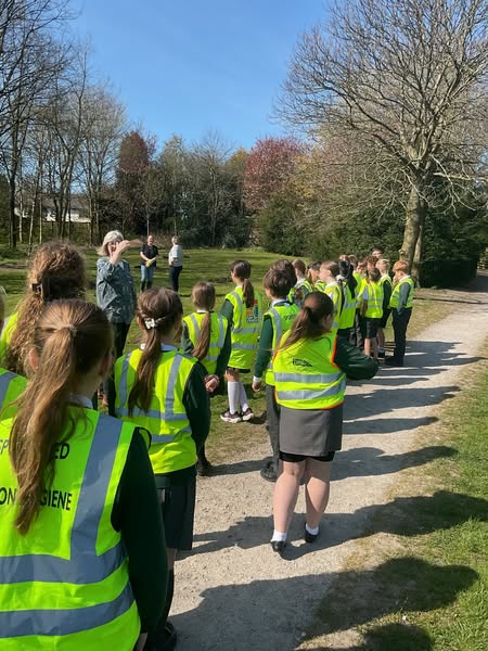 Class 5 walked to Victory Park today to see the planting of the 'Coronation Orchard'. It would be a lovely Easter walk!
