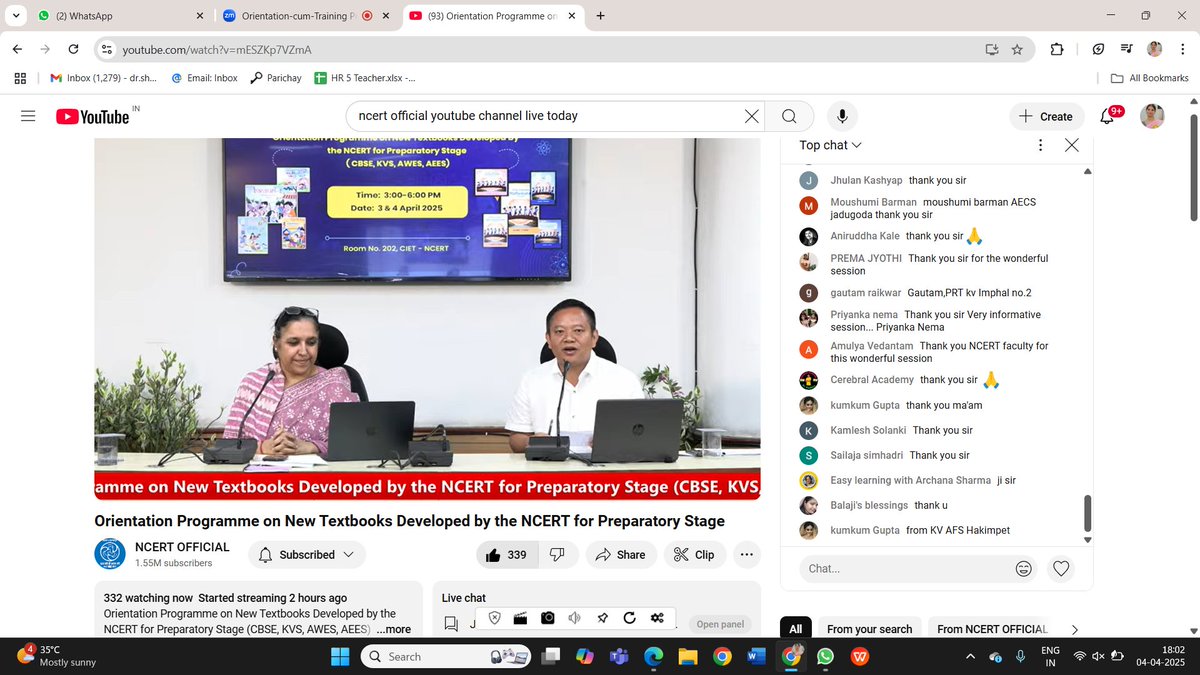 ncert's tweet photo. The valedictory added was delivered by the Director, NCERT, Prof. Dinesh Prasad Saklani. The Officials from @cbseindia29 @KVS_HQ AEES, AWES shared their remarks on the programme.
#ncert #ncerttrainings #teachertrainings #newtextbooks #NEP2020 #nep2020inaction @EduMinOfIndia @ProfSaklani @ssrivastava66 @ap_behera