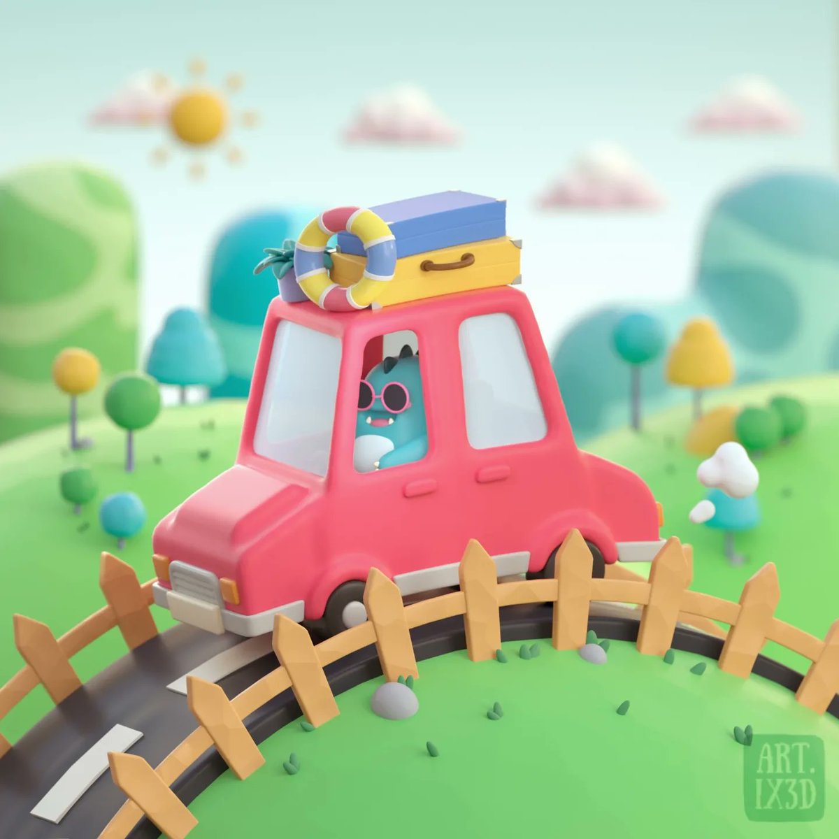 Hey #portfolioday ! I'm Alix, a 3d artist from France. Living in Japan for 3 years deeply inspired my art — think colorful, kawaii characters and vibrant 3D scenes full of charm and personality.

Open to freelance and full-time opportunities so feel free to reach out !