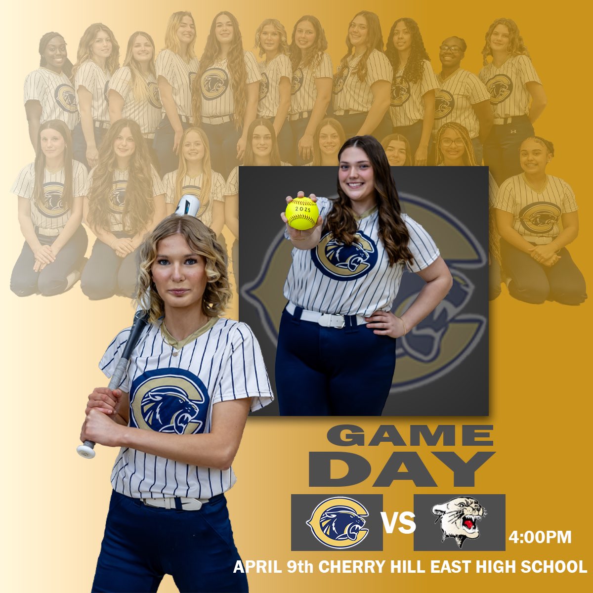 GAME DAY!!🥎 Colls will travel to Cherry Hill East High School and take on the cougars at 4:00pm.
#rollcolls