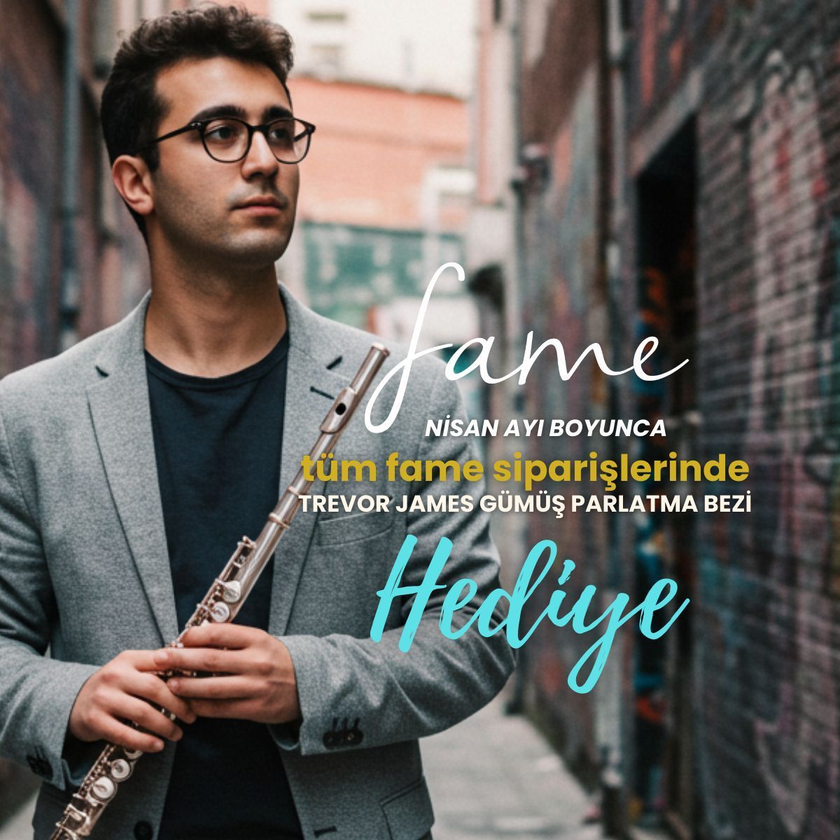 yanflutcom's tweet photo. Nisan ayı boyunca, tüm Fame yan flüt modelleri siparişlerinde Trevor James Gümüş Parlatma Bezi Hediye! Hem tonununuz hem de ışıltınız devamlı olsun :) #fame #yanflut #trevorjames #gümüşparlatmabezi #hediye #nisan #kampanya #yanflüt #yanflutcom https://t.co/KuLpp6ooL8