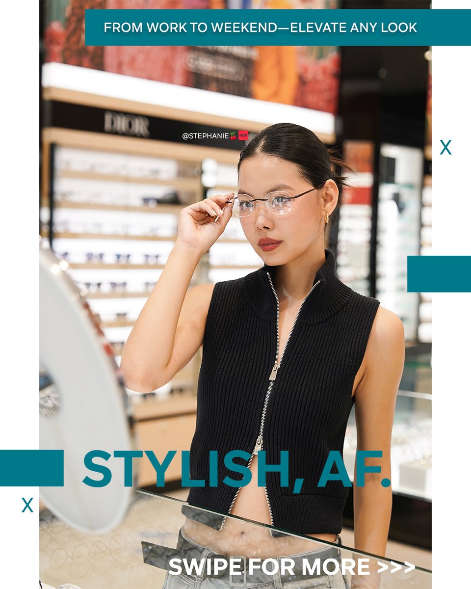 1001Optometry's tweet photo. When fashion meets function—our Premium, Boutique-crafted eyewear...
just got a VIP stamp of approval!

>> Swipe to see why these influencers are obsessed.

(hint: it’s the well-designed frames, durability, and that stylish fit!)
#1001optometry #detailsarebeautiful  #optometry https://t.co/ul2M4AmmIt