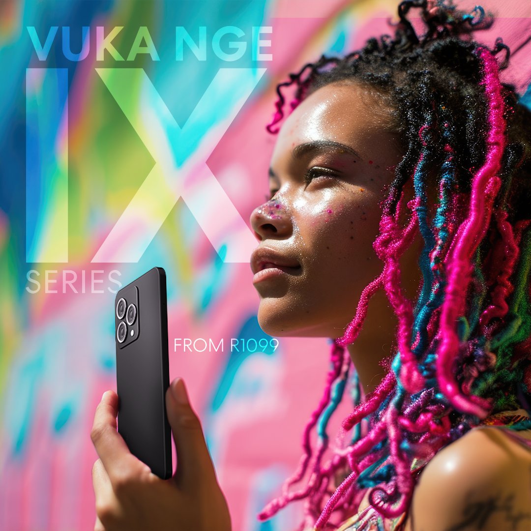 Vuka nge style, vuka nge IX! 📱🔥
From just R1099, you experience the future of mobile technology with the entire IX Series—designed to fit your lifestyle, your budget, and your vibe!💜