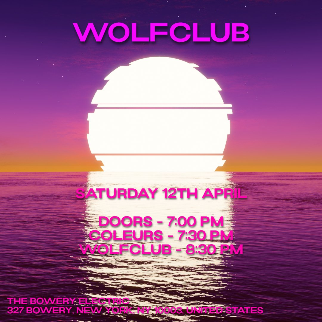 Wolf Club (@wolfclubband) on Twitter photo NEW YORK set times. Can't wait to see you all there !!!
ticketweb.com/event/wolf-clu…
<a href="/NewRetroWave/">NewRetroWave</a>
#gigs #shows #retrowave #retro #synthwave #synthwavemusic #synthpop #nyc #newretrowave #synth #manhattan #lowereastside #electricbowery NEW YORK set times. Can't wait to see you all there !!!
ticketweb.com/event/wolf-clu…
<a href="/NewRetroWave/">NewRetroWave</a>
#gigs #shows #retrowave #retro #synthwave #synthwavemusic #synthpop #nyc #newretrowave #synth #manhattan #lowereastside #electricbowery