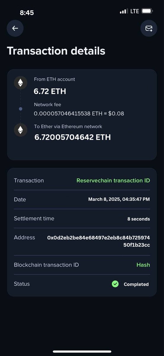 Chainrewards03's tweet photo. Paid a winner
Txn: 0xb75961d0394917e641f97b4fbf1fcafc5c709f368c240ccaa7a965b69a2e4227
The chain delivers. The block confirms.
Who's next to claim the reward?
#ChainReward #ETHDrop #CryptoBlessings
https://t.co/btgQobj9NQ https://t.co/fysc5ynrYD