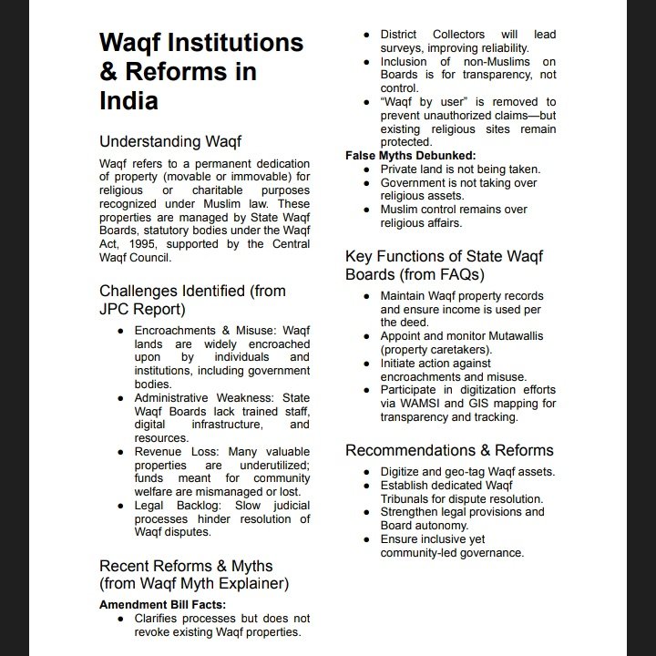 Ashok_Raju97's tweet photo. #WaqfAmendmentAct
#Mythexplained https://t.co/sJQTmkF8sF