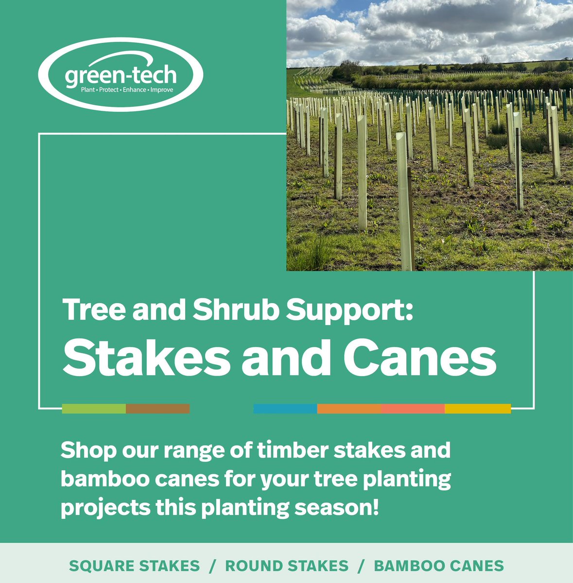 rabbithillpark's tweet image. End #TreePlantingSeason on a high as spring slowly sets in with the wide range of canes and stakes available at @greentechltd!💚

Get in touch with them to find out more!📞01423 332100

#rabbithill