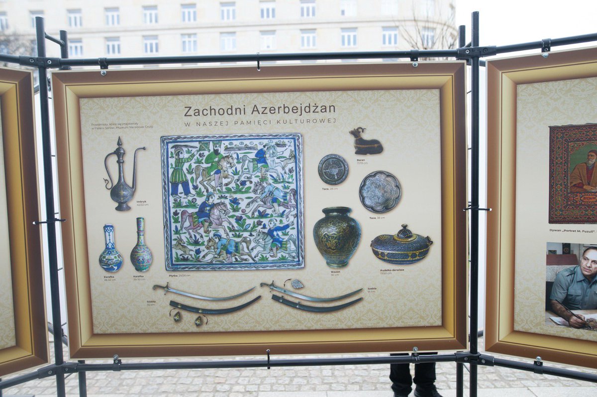 Proud to open a photo exhibition on the unique historical &amp; cultural heritage of Western Azerbaijanis in the most emblematic location in Warsaw.