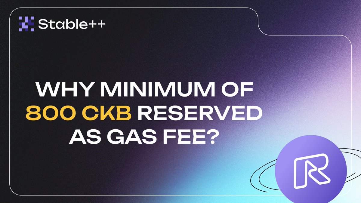 stablepp's tweet image. Why does Stable++ require 800 CKB as gas? ⛽️

🔹 650 CKB goes to aggregator nodes for submitting your intent on-chain
🔹 144 CKB is for a refundable change cell if needed

Rounded to 800 CKB to ensure smooth, secure, and decentralized swaps.