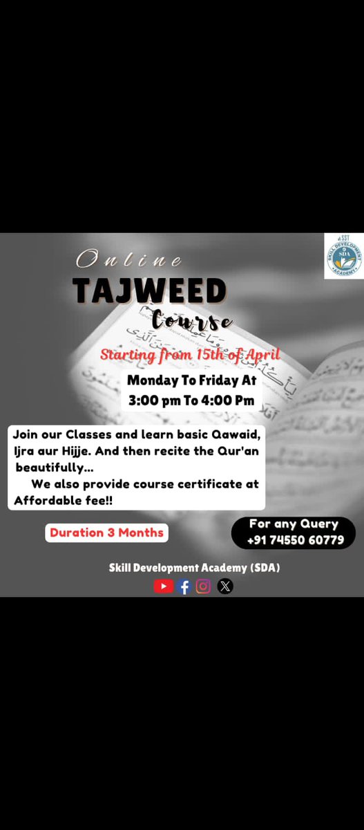 SST_2019's tweet photo. For any query contact us on this number👇🏻
+91 74550 60779 https://t.co/DJYjmTt928