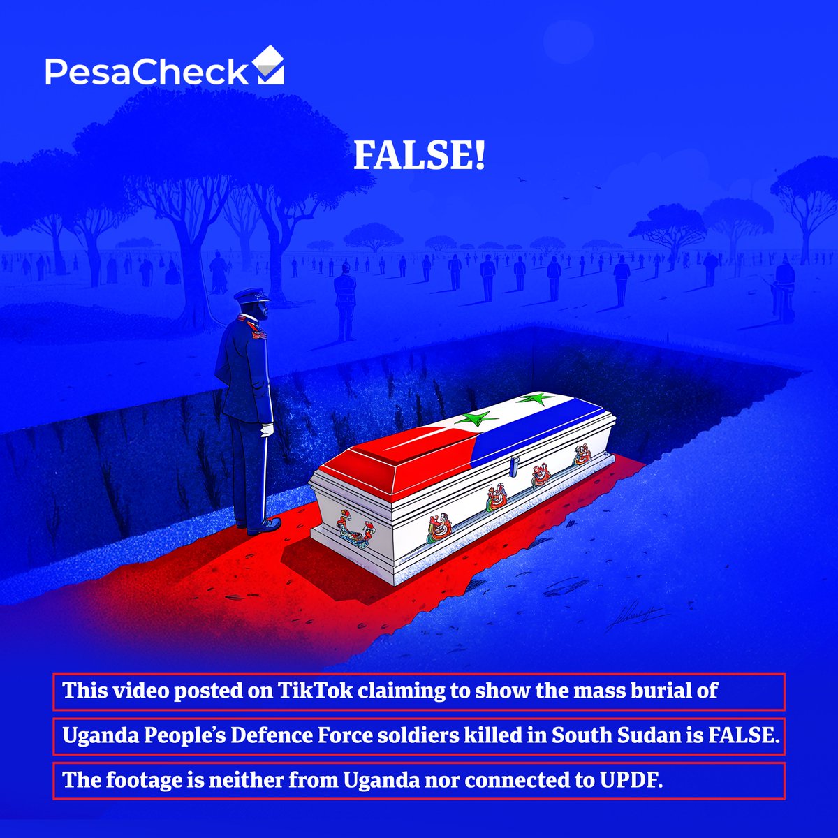 ⛴️  A video depicting the burial service of Kawambwa Sugar employees, who tragically drowned in a boat accident in Zambia, was misleadingly captioned to attract clicks.

👉🏾 bit.ly/4j1TNA1