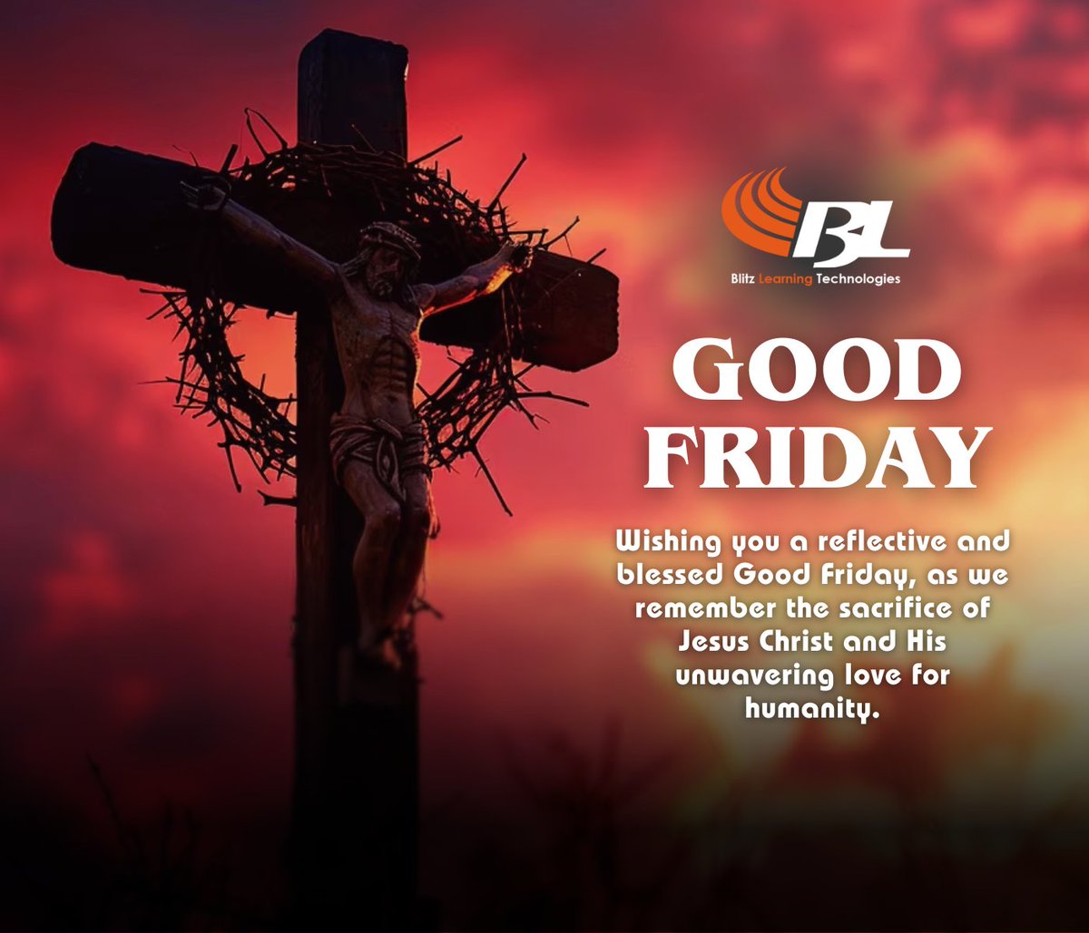 BlitzLearning's tweet image. May this Good Friday inspire us to lead with compassion and courage.

#GoodFriday #Hope @BlitzLearning
