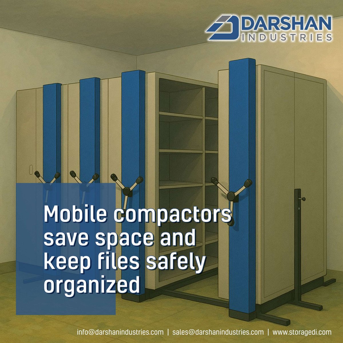 BharatC81056892's tweet image. Save Space &amp;amp; Keep Files Safely Organized with Mobile Compactors from Spider Multi Range of Storage! 🗂️📦 Ideal for offices, archives, and institutions—smart, secure, and space-saving storage at its best! 🚀

#MobileCompactor #SpiderStorage #SmartStorage #FileOrganization