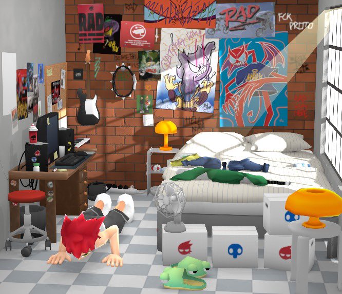 This room took me way to long to fill up and model (Still not finished)