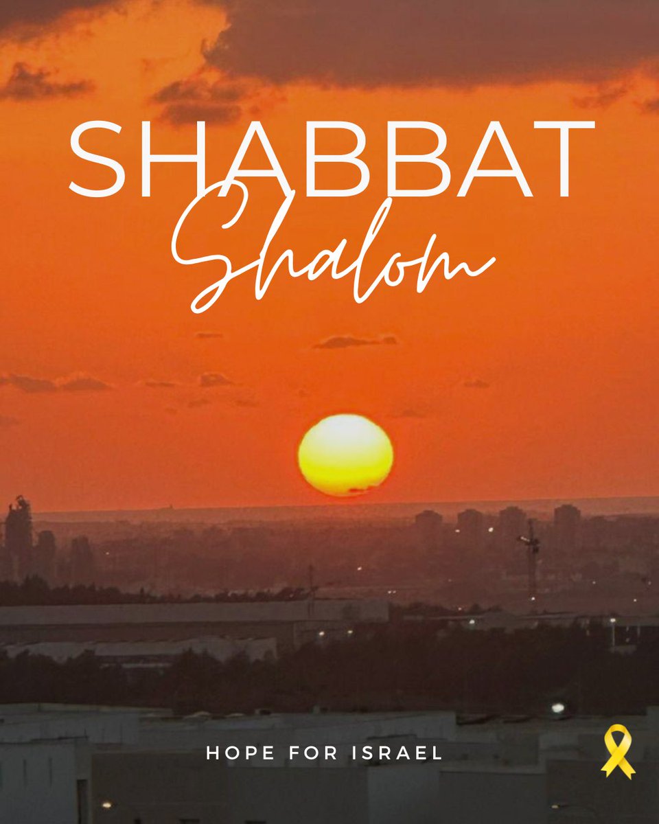 hope4israel's tweet image. Shabbat Shalom from all of us at Hope for Israel! 🌿 As we enter this day of rest, may you find peace, renewal, and joy in His presence.
“Return to your rest, my soul, for the Lord has been good to you.” — Psalm 116:7 🕊️
#ShabbatShalom #HopeForIsrael #ShabbatPeace #RestInHim