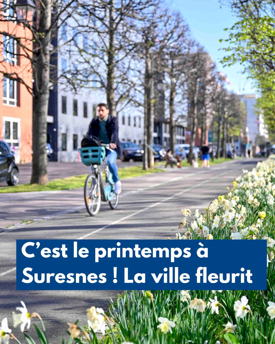 villedesuresnes's tweet photo. C'est le printemps à Suresnes 🌷 Venez profiter des espaces verts de la Ville pour contempler les massifs fleuris et apprécier la douceur printanière. ☀

Un grand merci à nos jardiniers pour leur magnifique travail 🌻 https://t.co/p8JPl9j5mQ