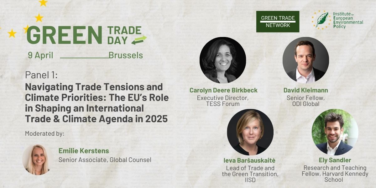 Forum on Trade, Environment & the SDGs (@tessforum) on Twitter photo Live now Green Trade Day, hosted by the Institute for European Environmental Policy <a href="/IEEP_eu/">IEEP - Institute for European Environmental Policy</a> <a href="/pierre_leturcq/">Pierre Leturcq</a>
Our Executive Director is speaking on the essential role of inclusive cooperation on trade to achieve climate & wider sustainable goals, alongside David Kleimann Live now Green Trade Day, hosted by the Institute for European Environmental Policy <a href="/IEEP_eu/">IEEP - Institute for European Environmental Policy</a> <a href="/pierre_leturcq/">Pierre Leturcq</a>
Our Executive Director is speaking on the essential role of inclusive cooperation on trade to achieve climate & wider sustainable goals, alongside David Kleimann