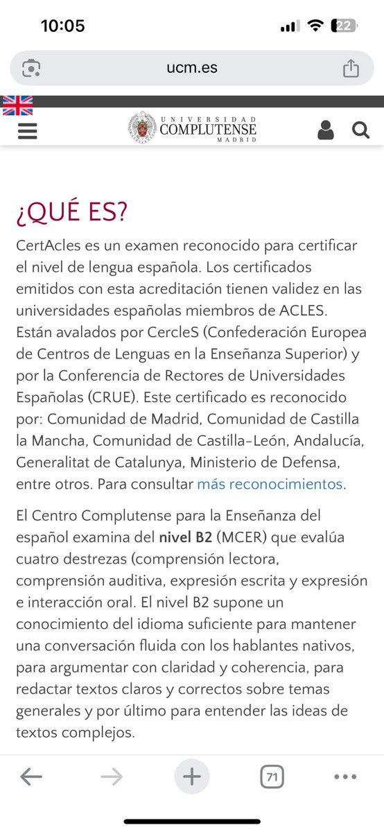 🧐Próximas convocatorias para el examen de ACLES en el CCEE. 🏃🏃🏿‍♀️🏃‍♂️No pierdas esta oportunidad. 👉Infórmate en 
ucm.es/ccee/acles
#acles #eleucm