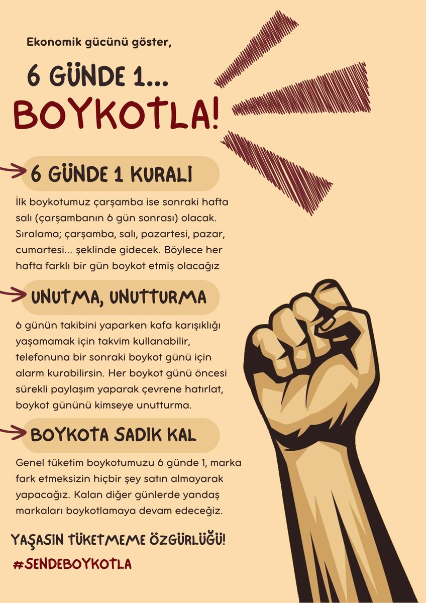 Gücünü göster...
#Boykot