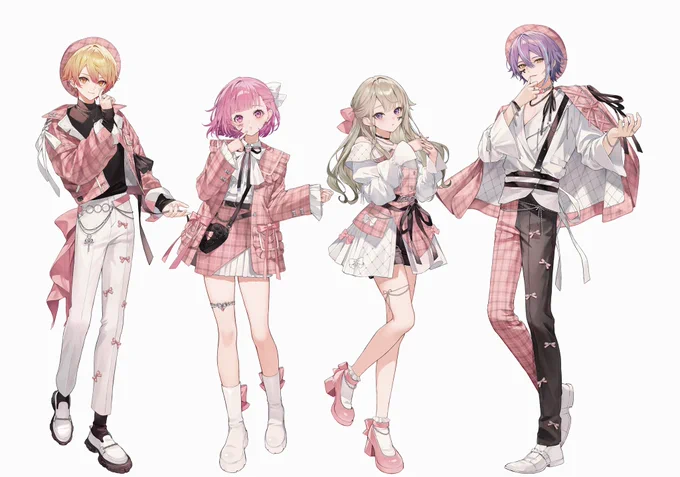 クリフェスグッズのイラストですアクスタとチェキ風カードになる予定 