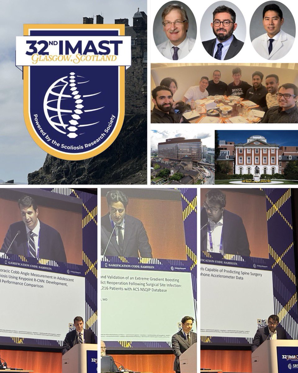 marceldagli's tweet image. Great time at #SRSIMAST25 @SRS_org presenting our work from @PennNSG with @JohnDArenaMD, @dakshc99, and @RyanTurlip. Grateful to Drs. Welch, Ozturk, and Yoon @jwyoonspine for their mentorship. Exciting trajectory for AI-driven applications in spine!
#IMAST25 #SRS #Scoliosis