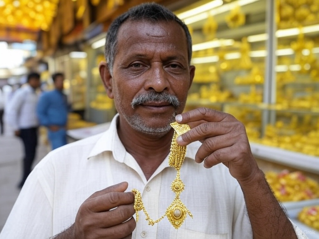 TheUnitedIndia2's tweet photo. 💰 Gold Prices Rebound, Festive Mood Up
Gold prices surged again across Indian markets. 22K gold hit ₹8,290/gm after wedding-season demand and global cues spiked interest. Retailers expect sales to jump in coming weeks.
#GoldRates #BullionMarket #FestiveGold #JewelryTrends #GoldInvestment #IndiaEconomy #GoldPriceToday #GoldBuzz #WeddingSeason #MarketNews