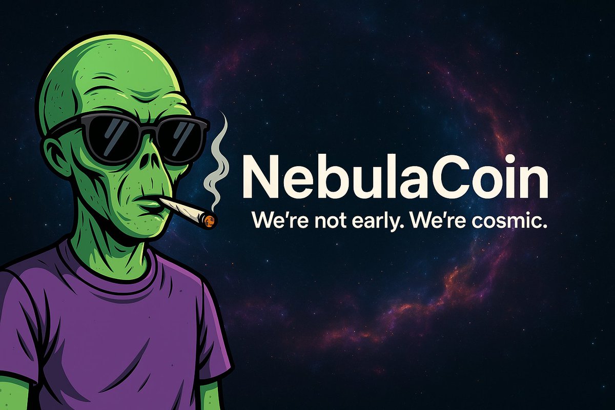 NEBCcoin's tweet photo. @solana "Nebula whispers. No roadmap. No team.
Just $NEBC beaming through the cosmic static."
#NEBC #Solana #ShitcoinSeason #MemeCoin #StealthDrop https://t.co/JsU4IqxI9k