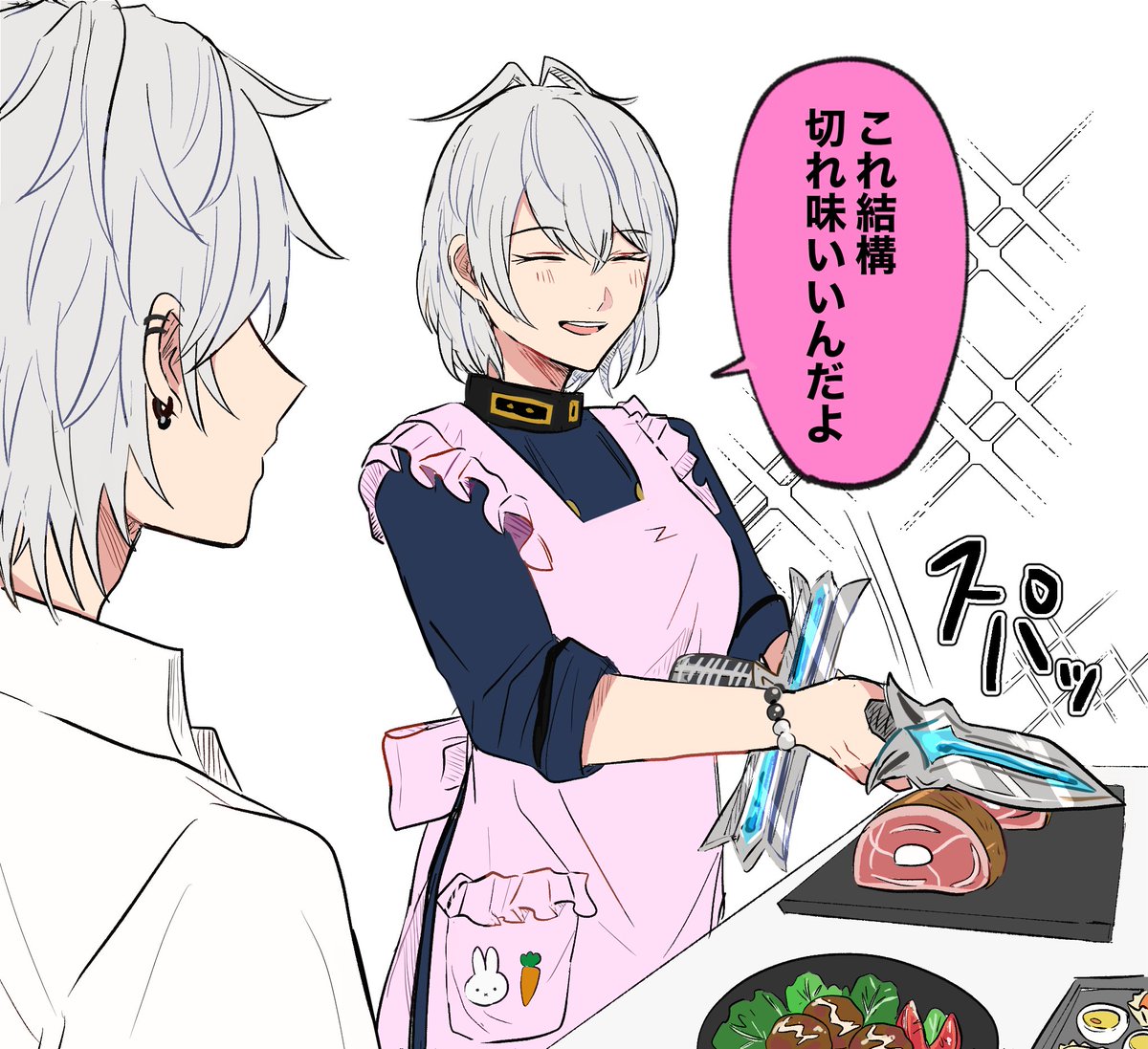 久しぶりに料理作ってくれる合歓ちゃん 