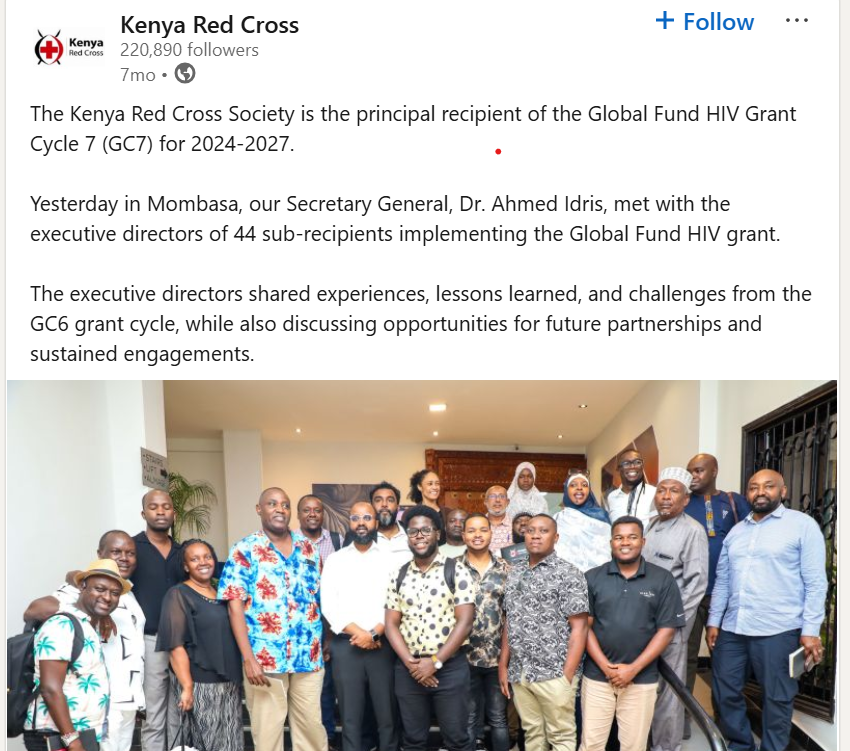 Why is <a href="/KenyaRedCross/">Kenya Red Cross</a> silent?

You're hosting a conference that threatens the very lives of the people you claim to serve, women, LGBTQ+ folks, people living with HIV.

Are you waiting for more deaths, more violence, worse health outcomes to speak up?

✍🏾 action.allout.org/en/m/76247a84/…