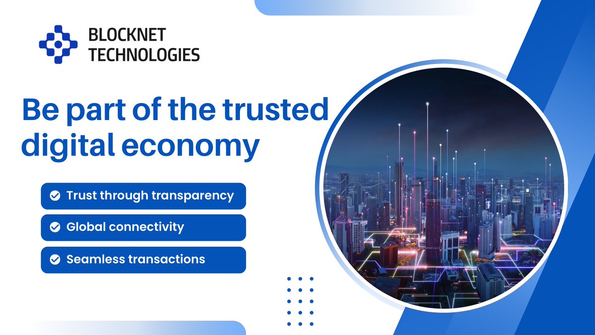 BlockNetCorp's tweet image. Building Trust in a Digital World

🔒 Trust Through Transparency : At Blocknet Technologies, we leverage blockchain to create transparent and tamper-proof systems you can rely on.

🌍 Global Connectivity : Enable seamless transactions and operations across borders with our robust…