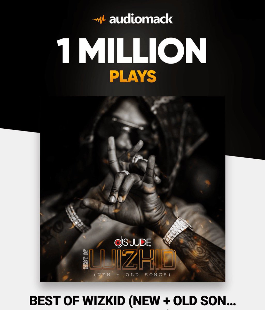 DjsjudeD's tweet photo. Congratulations to us we hit 1m streams #bestofwizkid #wizkid @wizkidayo @WizkidSource @WizkidGallery https://t.co/JIVufszomd