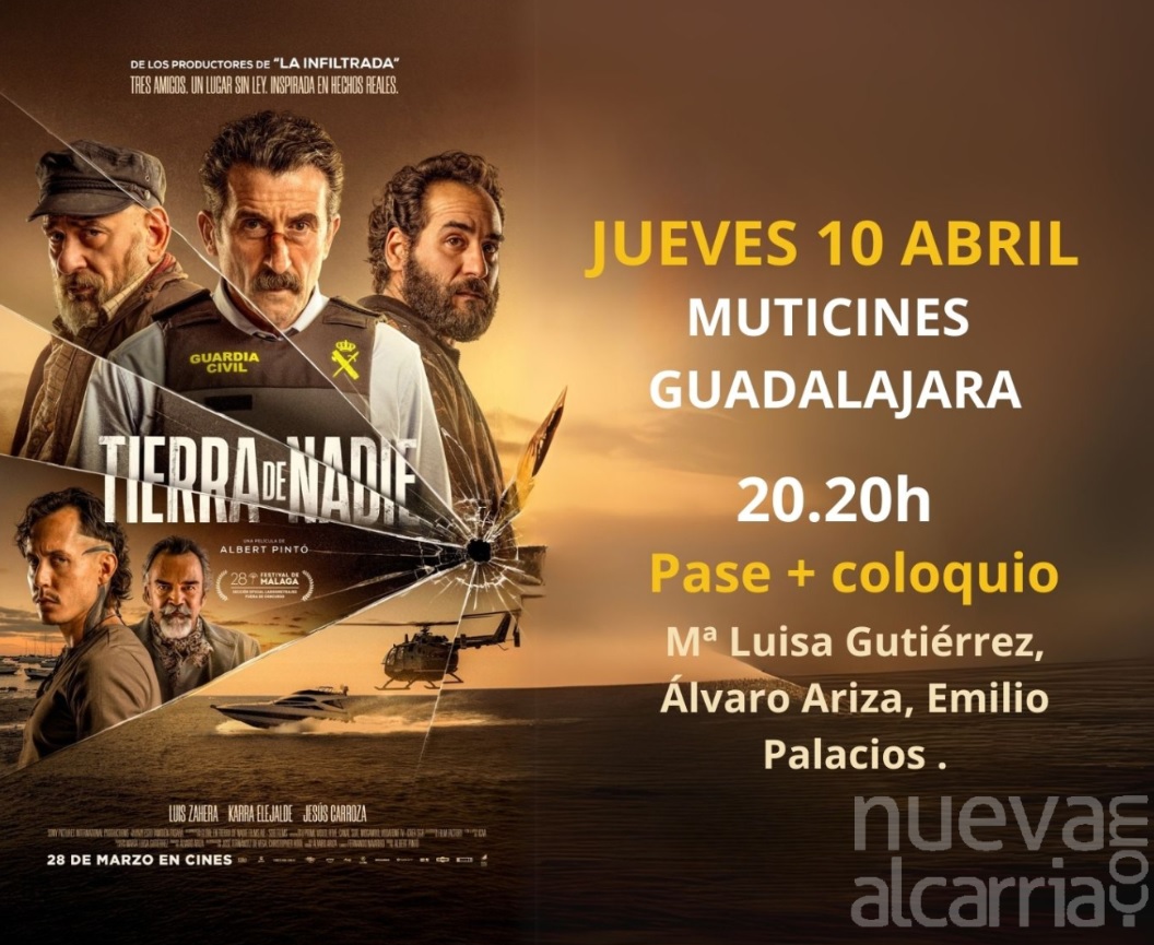 CinesGuada's tweet photo. ❗ Entradas gratuitas LIMITADAS para ver 'Tierra de Nadie', el thriller español del momento, y participar en el posterior coloquio con María Luisa Gutierrez, Álvaro Ariza y Emilio Palacios @NuevaAlcarria 
https://t.co/fDTr2zLPte https://t.co/wZmrAvHMvl