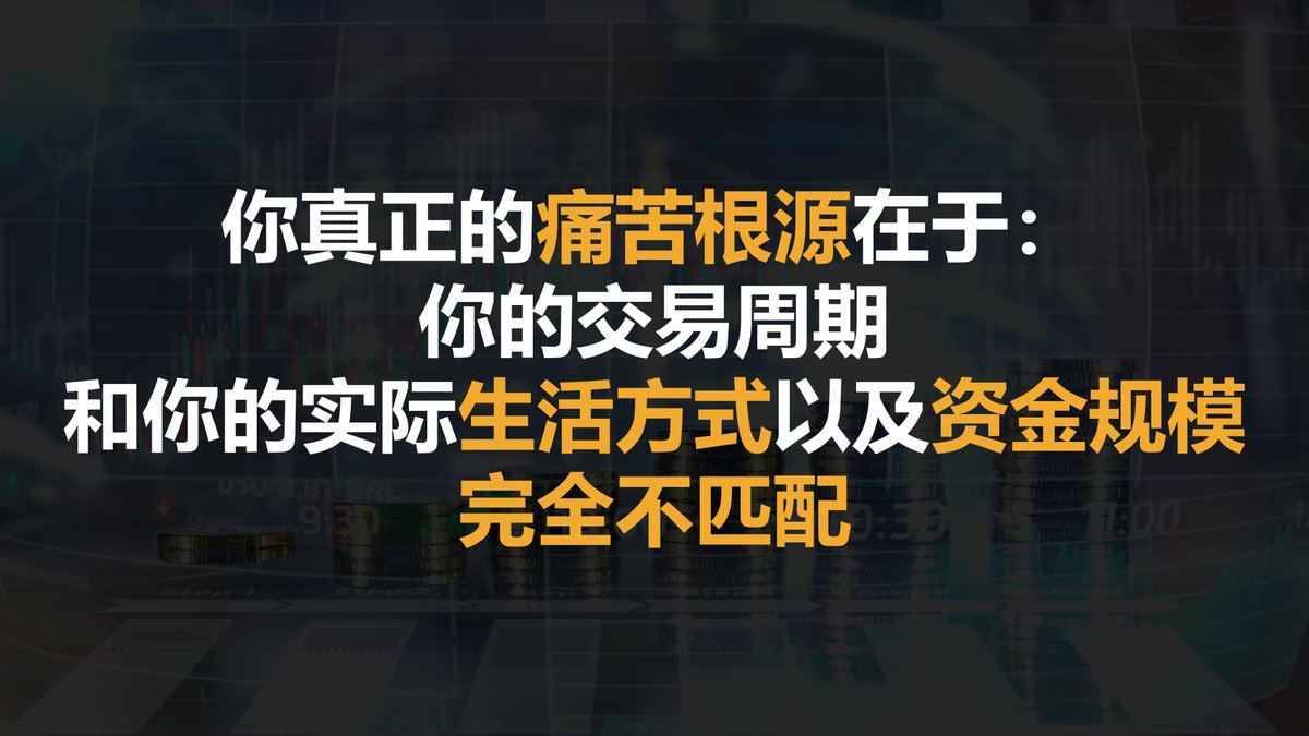 CycleStudies's tweet photo. 短线还是趋势，不只是策略选择，更是一个现实问题：
你的生活节奏，能不能和市场节奏对得上。

朝九晚五、白天没空看盘，还想抓短线机会，只会把自己拖得越来越疲惫；

想做趋势，却一天下来看盘十几次，拿不住单，也是对自己节奏的消耗。

交易卡住，不一定是系统错了，可能只是你选了一个根本融不进你生活的周期。

这期视频，我们不谈花活，也不讲参数，只帮你理清最被忽略但最关键的问题：

哪种交易节奏，才是真正适合你的？