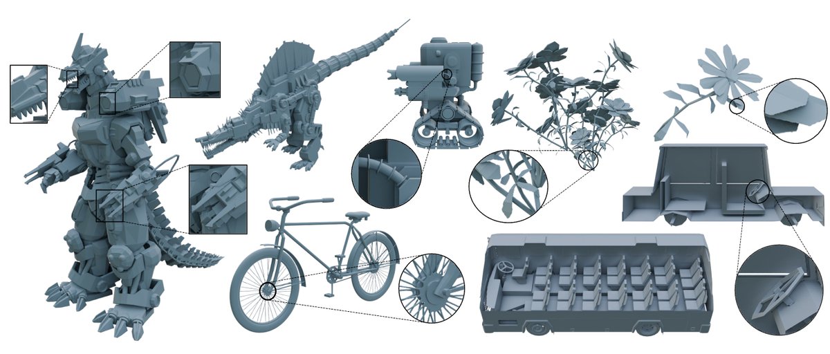 GameMakersJP's tweet photo. 3Dモデル生成AI技術2種類がオープンソース化。1枚の画像からモデルを出力できる「TripoSG」に、複雑な形状などの生成に適した「TripoSF」も
https://t.co/2ggfij75HV

いずれもMITライセンスのもと公開。ブラウザ上で動作する「TripoSG」の無料デモも体験できる https://t.co/sg2YhLtRq8