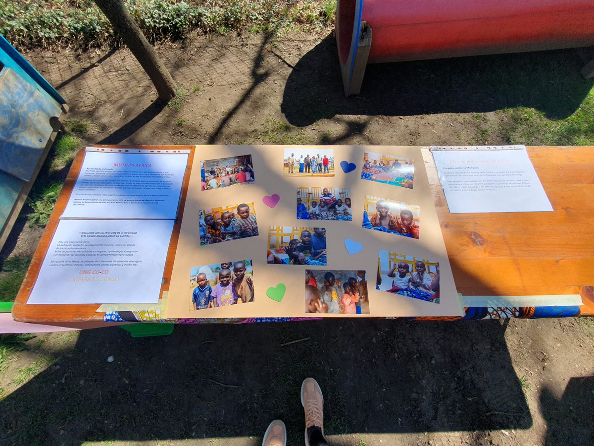 mutimaafrica's tweet photo. Fundraiser for children group therapy at the Psychosocial Mutima Center in RDCongo
 Organized by Mariposa School (Munich), Alicia Levy teacher
 "From one child to another"
 #YourHeartForCongo https://t.co/kmCmL4eAzK