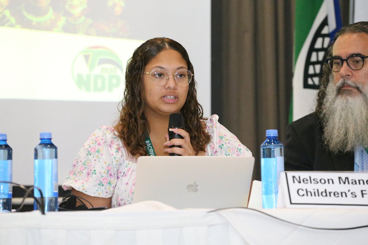 acerwc's tweet photo. Nelson Mandela Children's Fund presentation on the just concluded #AfricaChildrensSummit2025.

The outcome statement says, "We, the children of Africa, have shared our concerns and ideas. We want our leaders and governments to make sure that every child can go to school, feel safe, be included, and have a bright future. Here’s what we ask for:

•Free and Fair #Education 👩‍🏫for All 
•Better School Buildings🏫 and Facilities
•Books📚, School Supplies📏, and Technology📡
•Let Children Share Their Ideas and Lead   
•Technology That Helps, Not Harms                                    
•Healthy Minds and Bodies
•Protect Our Planet🌍, Protect Our Education
•Together, We Can Make a Change!"

Read more on 🌐🔗🔗 https://t.co/fF9r9hJi4x