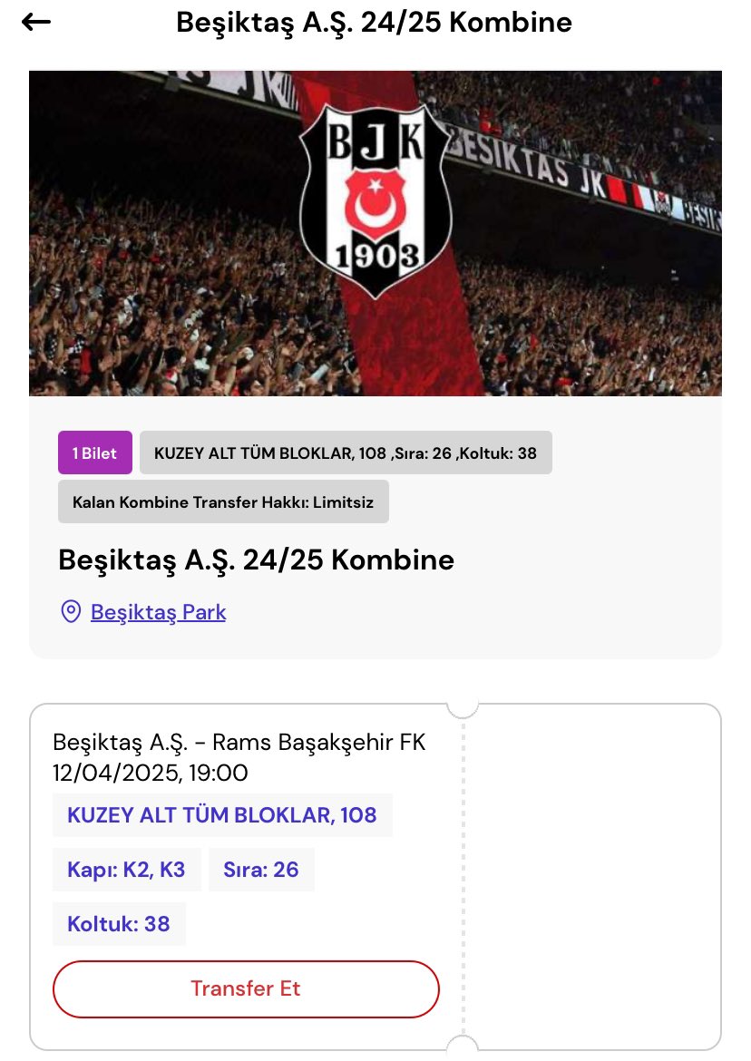 Beşiktaş -  Başakşehir  Maçına 1 Şanslı Kişi Gönderiyorum

Yapman Gerekenler
-Takip edip gönderiye yorum ve beğeni bırakmak.

Sonucu 11 Nisan 11:00’da  açıklıyorum.
İlk defa stada gidecek birine çıkar umarım.