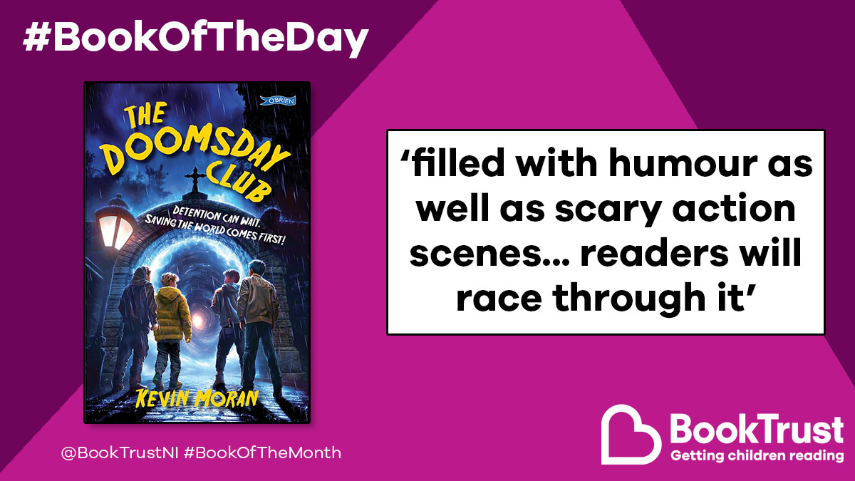 BookTrustNI (@booktrustni) on Twitter photo Our #BookOfTheMonth - and the <a href="/Booktrust/">BookTrust</a> #BookOfTheDay - is a thrilling read featuring characters from the Táin!
#TheDoomsdayClub by <a href="/kevtmoran/">Kevin Moran - The Doomsday Club out now!</a> features monsters, humour, and an exploration of male friendship dynamics:
booktrust.org.uk/book/t/the-doo…
<a href="/OBrienPress/">The O'Brien Press</a> Our #BookOfTheMonth - and the <a href="/Booktrust/">BookTrust</a> #BookOfTheDay - is a thrilling read featuring characters from the Táin!
#TheDoomsdayClub by <a href="/kevtmoran/">Kevin Moran - The Doomsday Club out now!</a> features monsters, humour, and an exploration of male friendship dynamics:
booktrust.org.uk/book/t/the-doo…
<a href="/OBrienPress/">The O'Brien Press</a>
