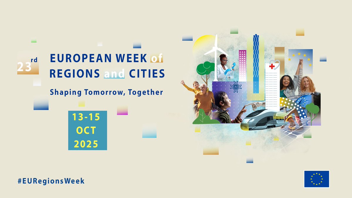 European Committee of the Regions (@eu_cor) on Twitter photo Another year, another #EURegionsWeek!
Together with <a href="/EUinmyRegion/">EUinmyRegion🇪🇺</a>, we’re officially kicking off the 2025 edition today. 🎉
Tune in to the first meeting to find out how you can become a partner! Another year, another #EURegionsWeek!
Together with <a href="/EUinmyRegion/">EUinmyRegion🇪🇺</a>, we’re officially kicking off the 2025 edition today. 🎉
Tune in to the first meeting to find out how you can become a partner!