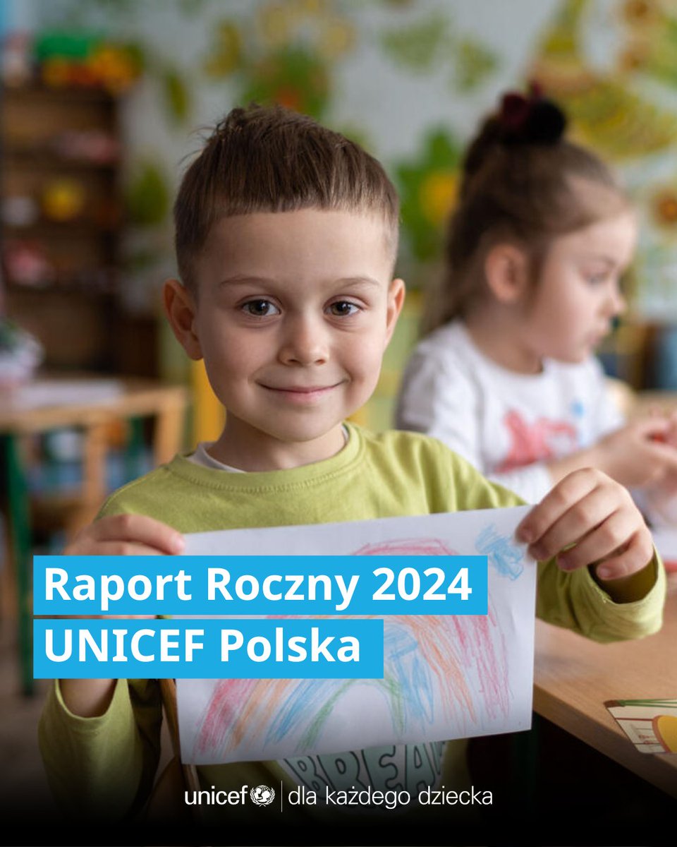 #Raport Roczny 2024 UNICEF Polska już dostępny!
Dowiedz się więcej o naszych działaniach na rzecz dzieci w ubiegłym roku.👇🏻
raportunicef.pl/2024