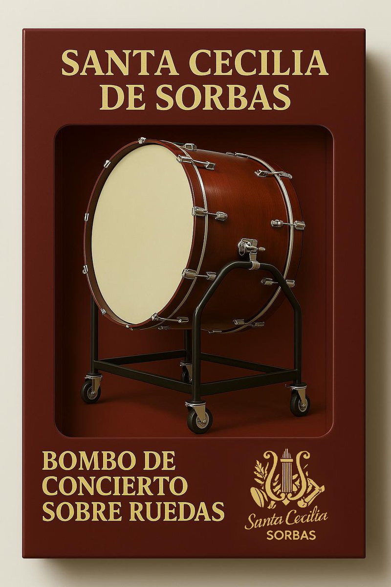 BandaSorbas's tweet photo. ¡Hoy cumplimos 43 años! 🎂

Y mirad, qué cosas os traemos... ¡Nuestros 𝑰𝒄𝒐𝒏𝒊𝒄 𝑩𝒂𝒏𝒅𝒂𝑺𝒐𝒓𝒃𝒂𝒔 𝑶𝒃𝒋𝒆𝒄𝒕𝒔! 🥹😍

Es verdad que bandera y cornetas tienen todas, pero... ¿bombo de concierto con ruedas para llevarlo por la calle? 🤣

#SoñandoMúsica https://t.co/XrBHJvhu9l