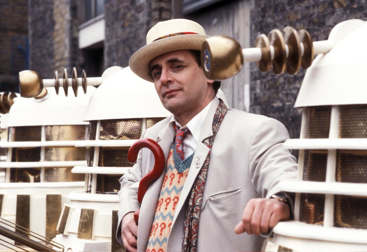 This Sylvester McCoy means i'm back.