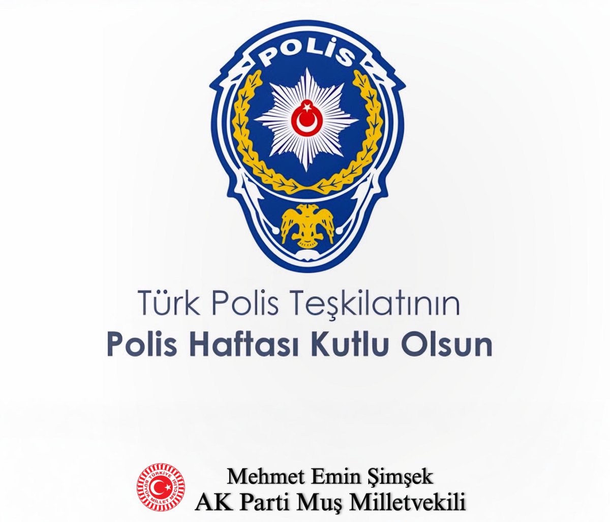 Türk Polis Teşkilatımızın 180. kuruluş yıldönümünü ve Polis Haftasını kutluyor; vatanımız, bayrağımız ve milletimiz için canını feda eden Kahraman Şehitlerimizi rahmet ve minnetle yad ediyorum.