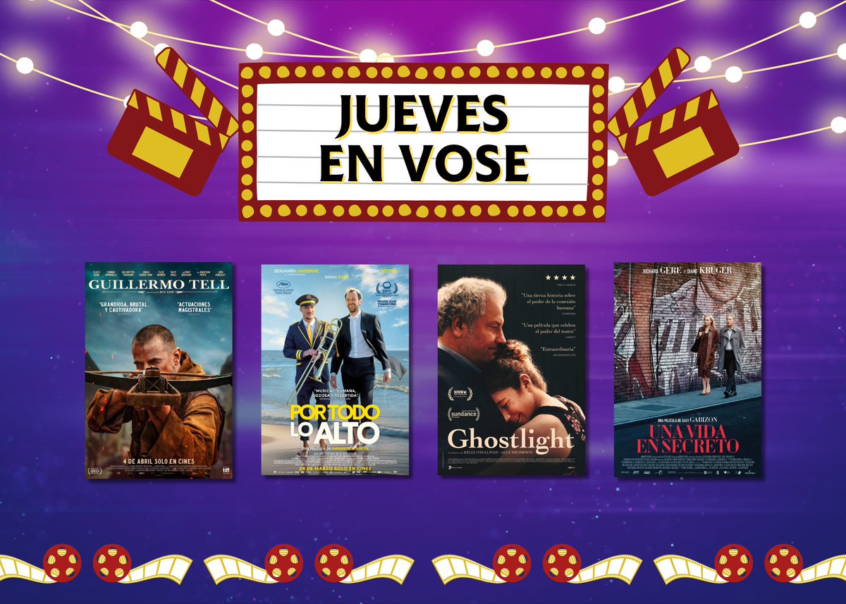 CinesGuada's tweet photo. 🎬✨ JUEVES EN VOSE
¡Solo hoy! Estas son las películas que puedes ver en Versión original subtitulada al español en Multicines Guadalajara: https://t.co/pKin8s51g1