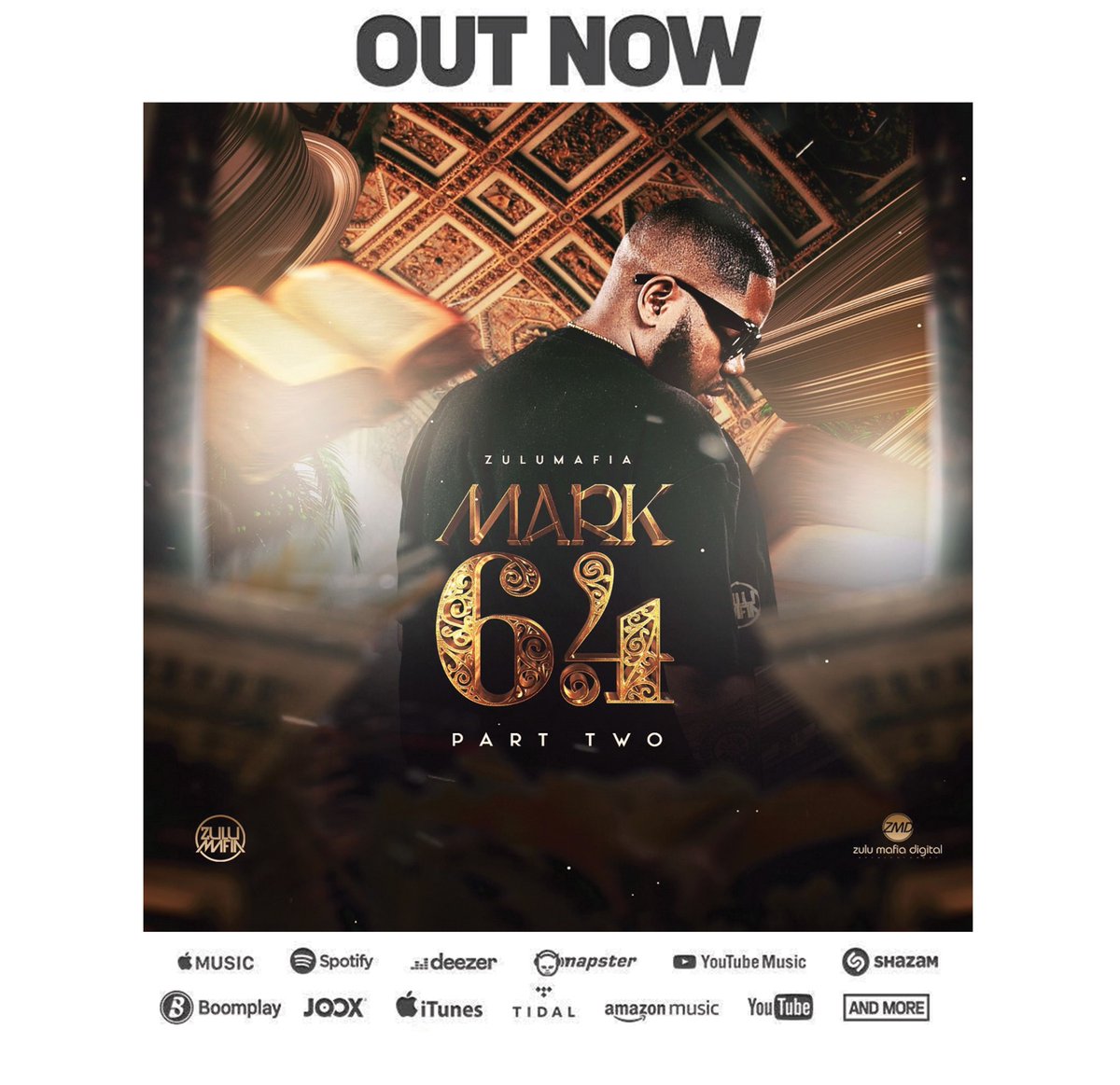 It’s Official out🎉🎉🎉 😌😌😌 
ZuluMafia - Mark 6_4 (Part 2) Album 

Apple Music 
music.apple.com/za/album/mark-…

Spotify
open.spotify.com/album/2iRYMYvH…

Bandcamp
zulumafiadigital.bandcamp.com/album/mark-6-4…