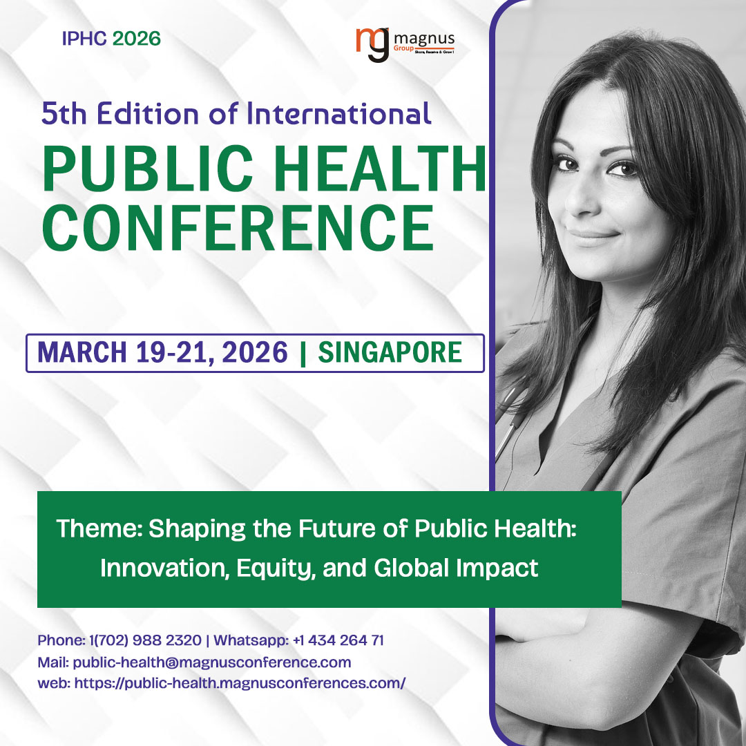 International Public Health Conference (@iphc_conference) on Twitter photo We’re excited to announce <a href="/IPHC_Conference/">International Public Health Conference</a> organized by <a href="/magnus_group/">Magnus Group</a> is set to take place in Singapore! Secure your slots now and be part of the conversation shaping the future of public health!
Date: March 19-21, 2026
Details: public-health.magnusconferences.com
#PublicHealthConferences26 We’re excited to announce <a href="/IPHC_Conference/">International Public Health Conference</a> organized by <a href="/magnus_group/">Magnus Group</a> is set to take place in Singapore! Secure your slots now and be part of the conversation shaping the future of public health!
Date: March 19-21, 2026
Details: public-health.magnusconferences.com
#PublicHealthConferences26